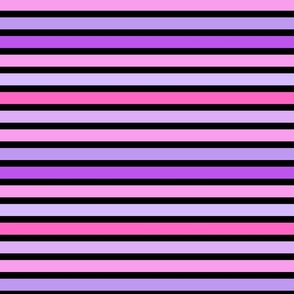 Halloween Stripes Purple Pink Black BG - Medium Scale