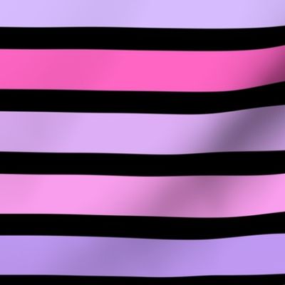 Halloween Stripes Purple Pink Black BG - Large Scale