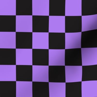 Skateboarding Ghosts Purple Checker Coordionate - Medium Scale