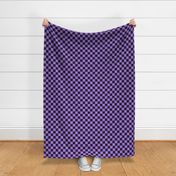 Skateboarding Ghosts Purple Checker Coordionate - Medium Scale