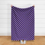 Skateboarding Ghosts Purple Checker Coordionate - Large Scale