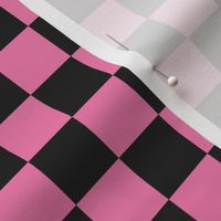 Skateboarding Ghosts Pink Checker Coordinate - Small Scale