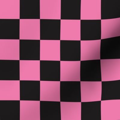 Skateboarding Ghosts Pink Checker Coordinate - Medium Scale