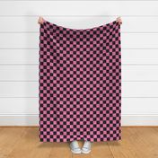 Skateboarding Ghosts Pink Checker Coordinate - Large Scale