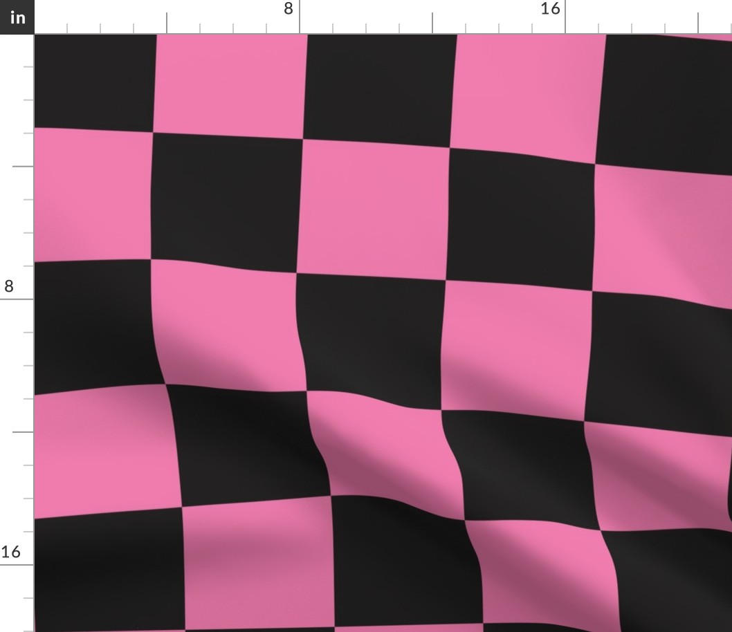 Skateboarding Ghosts Pink Checker Coordinate - XL Scale