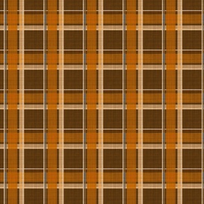 Cozy cottage plaid in earth - medium size