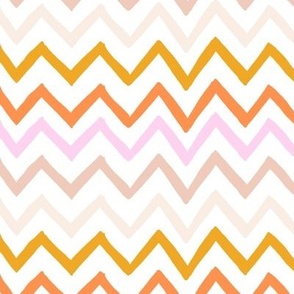 multi colour - orange and pink autumn fall colour  zig zag lines or abstract triangle  horizontal lines 