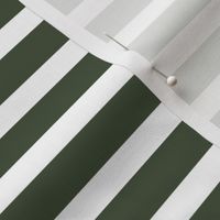 Barre Stripe - Enchanted Fern and White Horizontal Stripe - Small