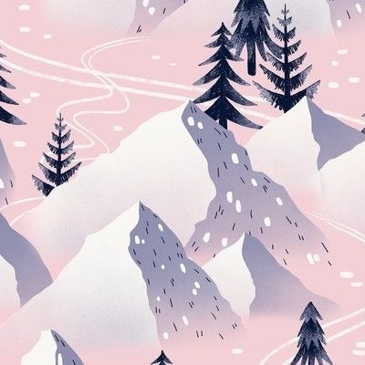 Swiss Alps Fabric, Wallpaper and Home Decor | Spoonflower