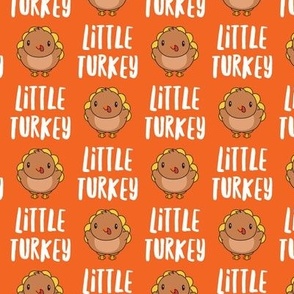 Little Turkey - Cute Turkey - orange - LAD23