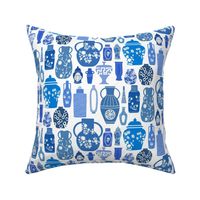 Blue and White Ginger Vases Print