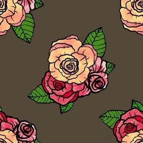 Roses On Gray