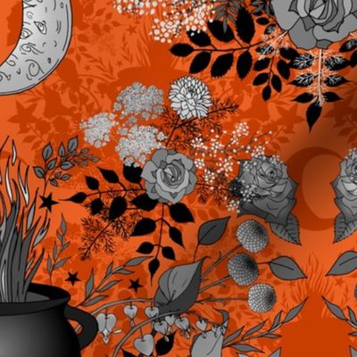 Witch's Garden Under the Moon (Orange)   