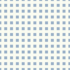 Symmetrica - Cream/Blue Grid 