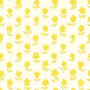 Blossom Whispers floral (8") - yellow, cream (ST2023BLW)