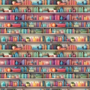 Bright Rainbow Book Case