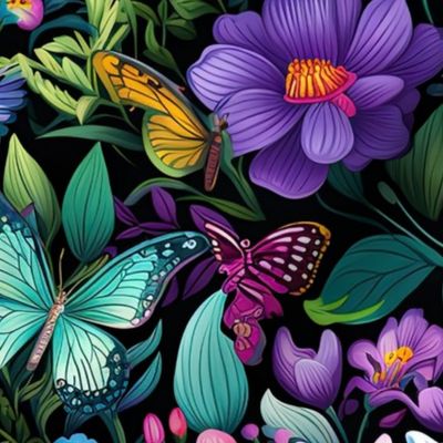 Vibrant Butterfly Garden 6