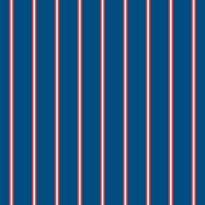 Blue, Red and White Pinstripes