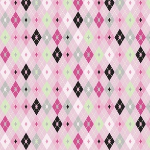 Argyle on Pink (Small)