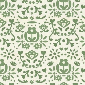 Folk Motif - Green