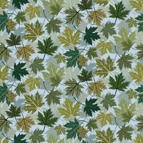 Maple Leaves // Small // Summer Blue Sky Canopy 