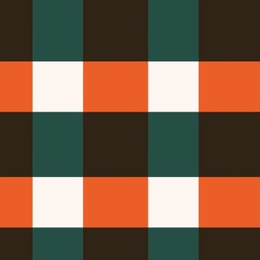Plaid / big scale / multicolor minimal traditional geometric checkers pattern