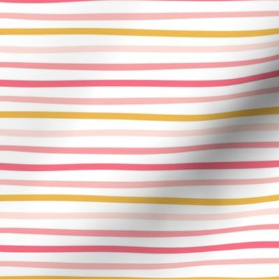 boho pinks wonky stripes MEDIUM