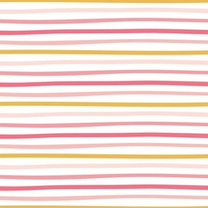 boho pinks wonky stripes MEDIUM