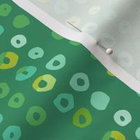 392 -Large scale emerald and lime green watercolor bubbles in irregular stripes- for lakeside home decor, masculine curtains, gender neutral pillows, table runners and wallpaper