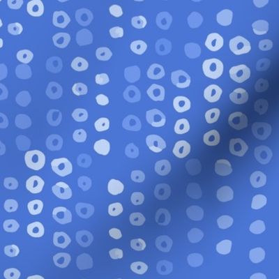 392 -Large scale  bright cobalt blue watercolor bubbles in irregular stripes- for lakeside home decor, masculine curtains, gender neutral pillows, table runners and wallpaper