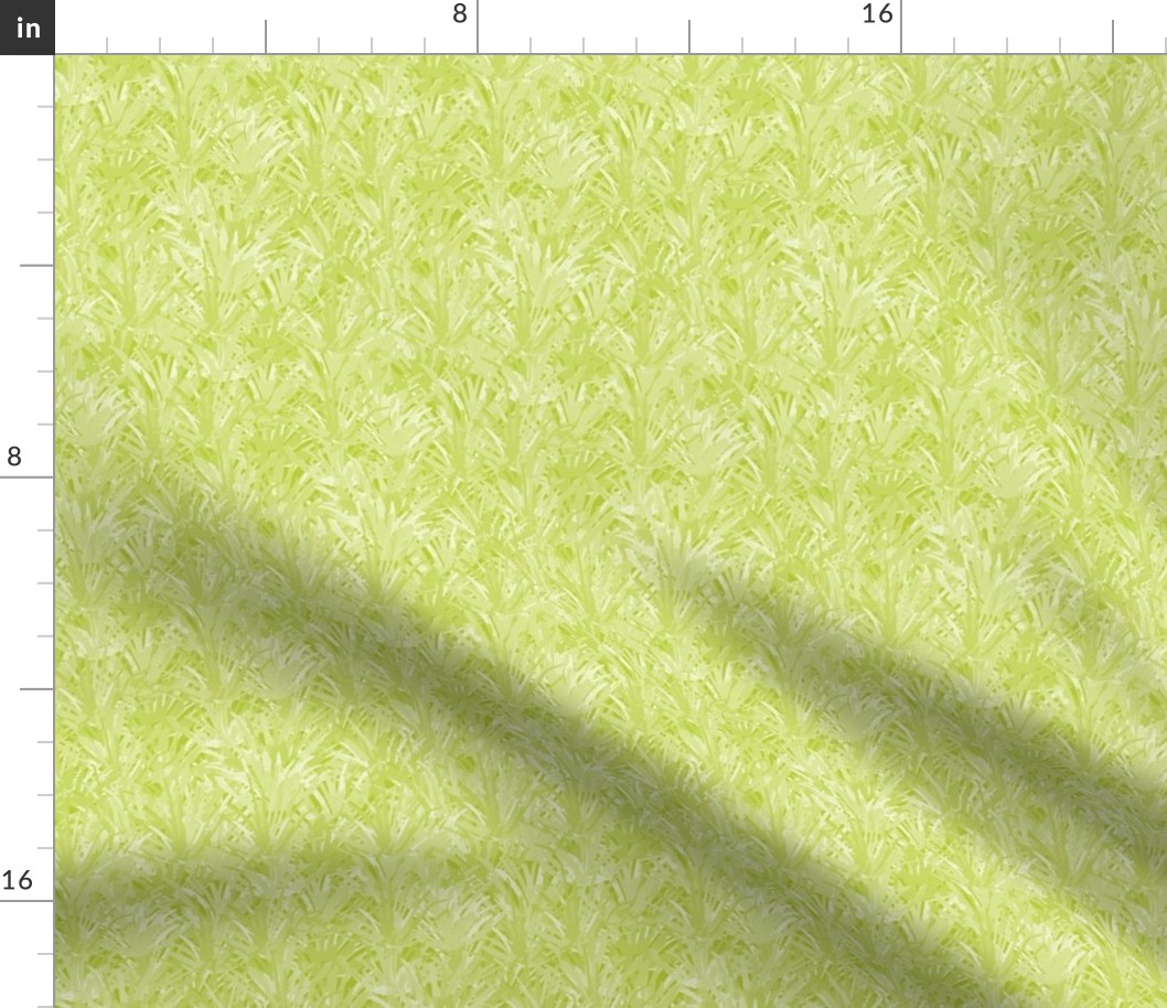 393 - Small scale abstract monochrome zesty lime green watercolour reeds, for curtains, duvet covers, table cloths and apparel.
