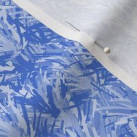 393 - Small  scale abstract monochrome cobalt royal blue watercolour reeds, for curtains, duvet covers, table cloths and apparel.