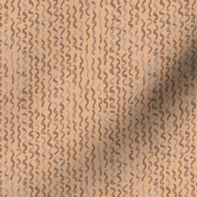 397 - Small scale lakeside life watercolour vertical waves in warm neutral donkey coffee browns for duvet covers, sheets sets, wallpaper, table cloths, table runners, pillows, throws, kids apparel and kids apparel 