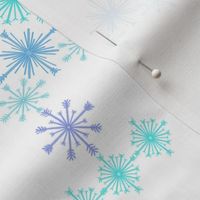 Snowflake Christmas Trees-white background