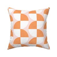 Geometric Abstract - pink and orange 