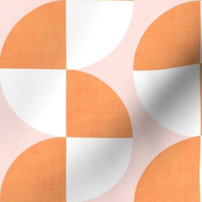 Geometric Abstract - pink and orange 