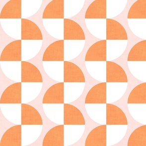 Geometric Abstract - pink and orange 