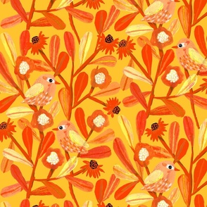 Jumbo - A Little Bird once said_ yellow bright orange monotones