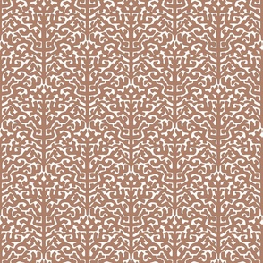 abstract coral / brown / small