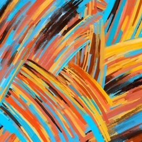 Dynamic abstract hatched marks and dashes colorful sporty lines