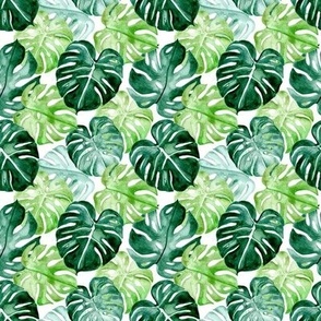 Watercolour Tropical Leaves - Tiny