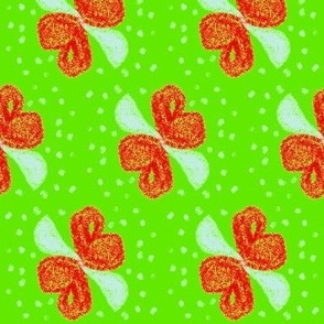 Cute little fantasy butterflies art pattern fabric design