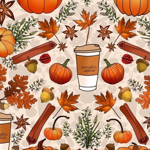 Pumpkin Spice and Everything Nice (Cream large scale) 