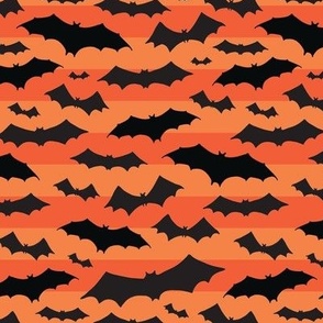 Halloween bats stripe
