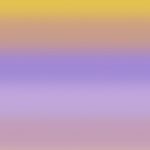 Lavender Ochre Ombré Stripes - Large Scale - Horizontal Ombre Lilac Ginger Gradient