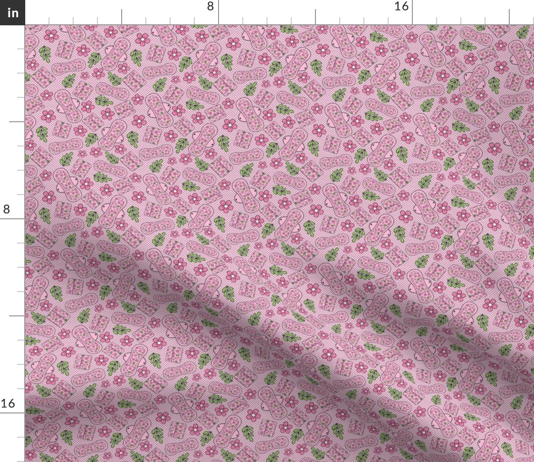 Small Scale Pretty Pads Feminine Products in Pink