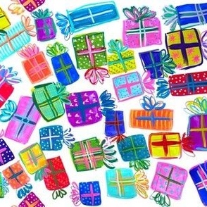 Colorful Present Piles 