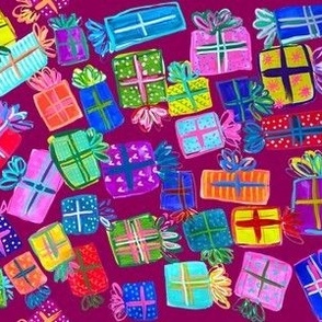 Colorful Present Piles //  Mulberry