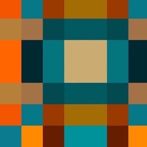 Southwest color blocks patchwork