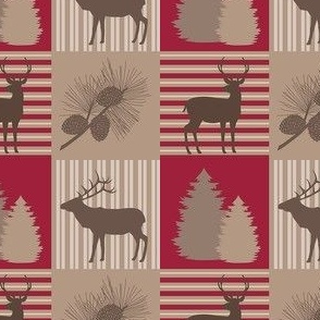 Woodland and Wildlife Red Small 4"
